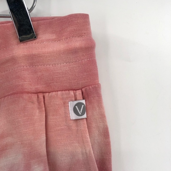 LIVI ACTIVE Tie Dye Crop Jogger Lounge Pant Tie Waist Cropped Capri Lane Bryant - Picture 3 of 9